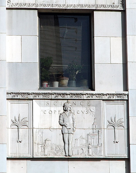 Copernicus frieze - First Hollywood Bank Building  