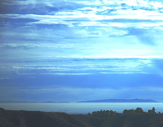 Catalina as seen from Mulholland Drive, Tuesday, March 6