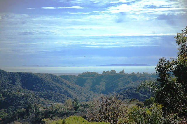 Catalina as seen from Mulholland Drive, Tuesday, March 6