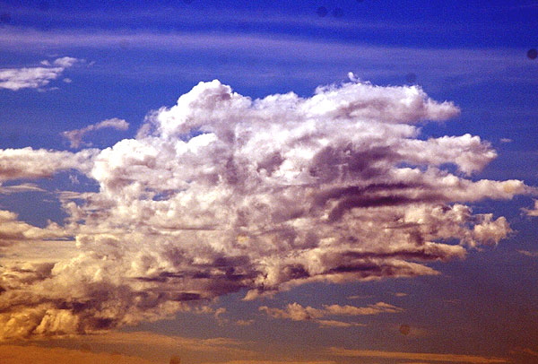 Clouds to the north - as seen from Mulholland Drive, Tuesday, March 6