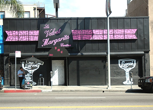 Storefront in the vicinity of Wilcox and Hollywood Boulevard  - La Velvet Margarita Cantina 