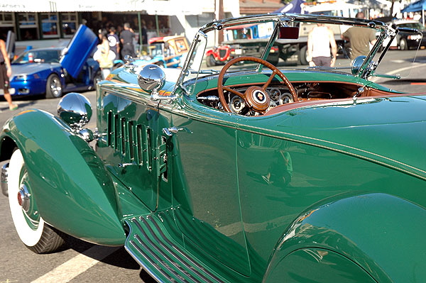 A fine boat-tail Packard