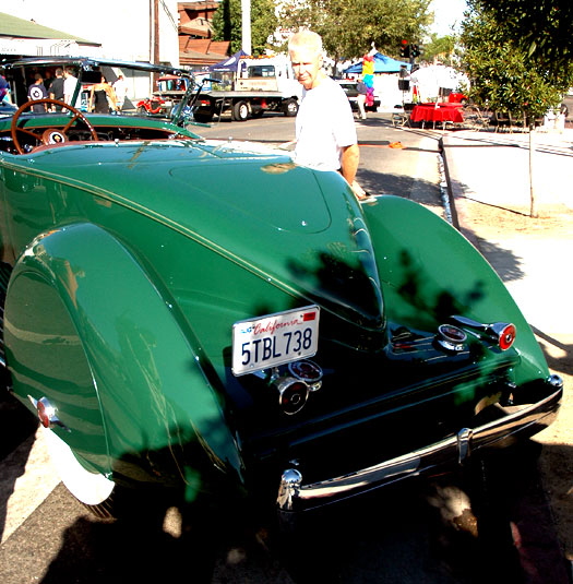 A fine boat-tail Packard