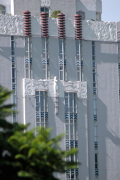 Sunset Tower as seen from Harper House (1929)