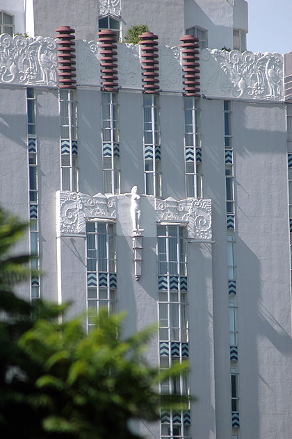 Sunset Tower as seen from Harper House (1929)