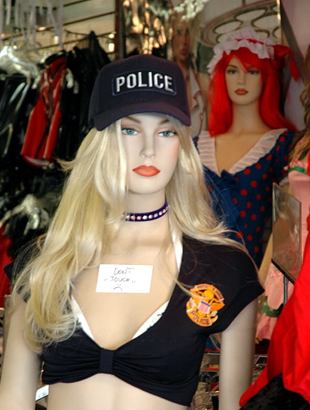 Manikin at Hollywood Boulevard costume shop