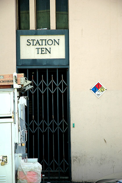 Los Angeles Department of Water and Power's Station Ten on Hawthorn Avenue, a tiny side street just southeast of the Hollywood and Highland, Hollywood, California