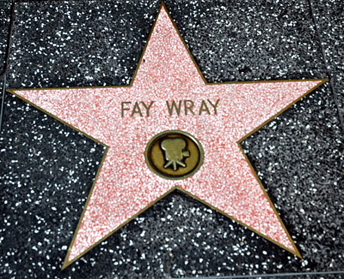 Fay Wray star on the Hollywood Walk of Fame 
