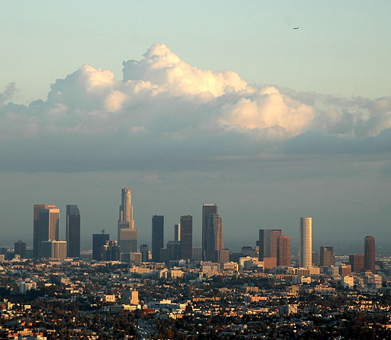 Los Angeles - looking south from Mulholland Drive