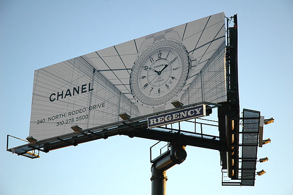 Chanel  billboard, Sunset Plaza