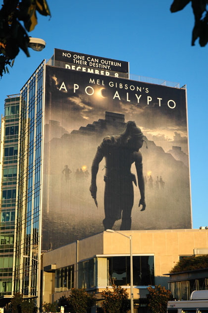 Mel Gibson billboard, Sunset Plaza