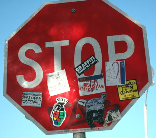 Stop Sign - Melrose Avenue