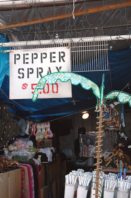 Pepper spray and fake palm, Venice Beach