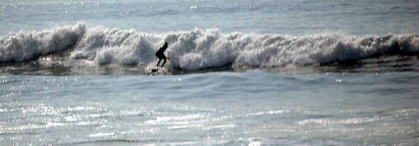The surf in Manhattan Beach
