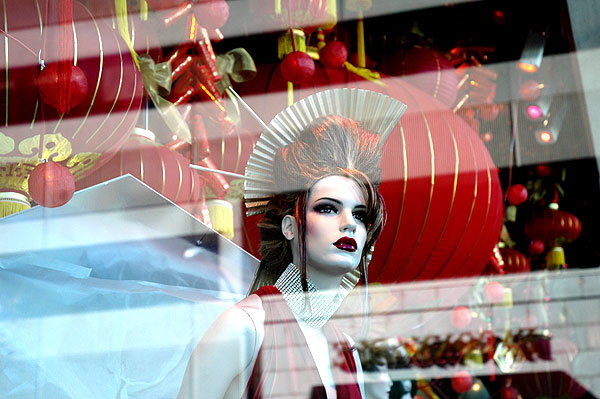 Christmas window display, Neiman-Marcus, Beverly Hills