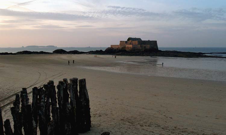 Saint Malo, France - Offshore fortress - one of the Bs