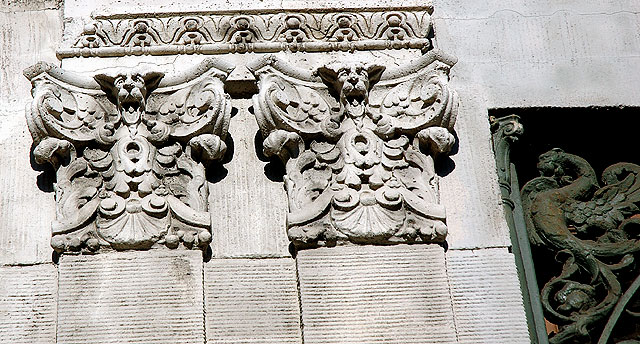 The west wall of the old Pacific Warner Theater on Hollywood Boulevard  - faces