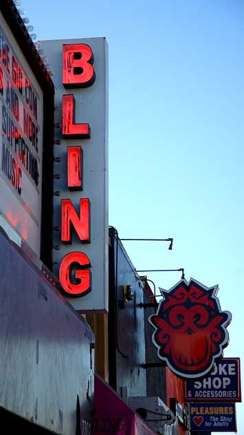 Neon Bling marquee, Melrose Avenue