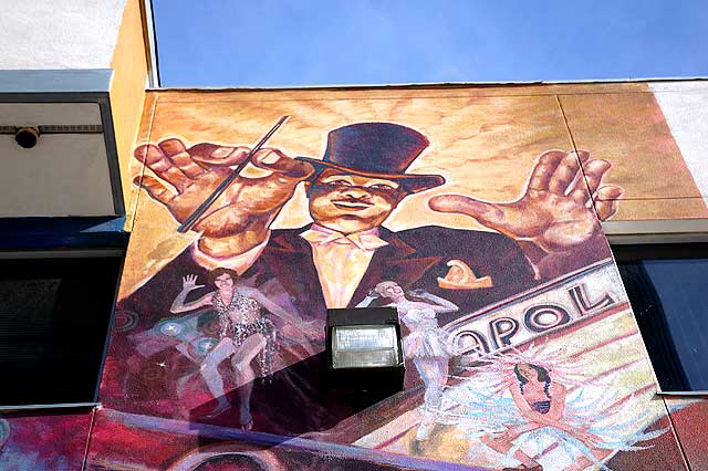 The unattributed mural on the west wall of Amoeba Music, Sunset Boulevard, Hollywood - Duke Ellington at The Cotton Club
