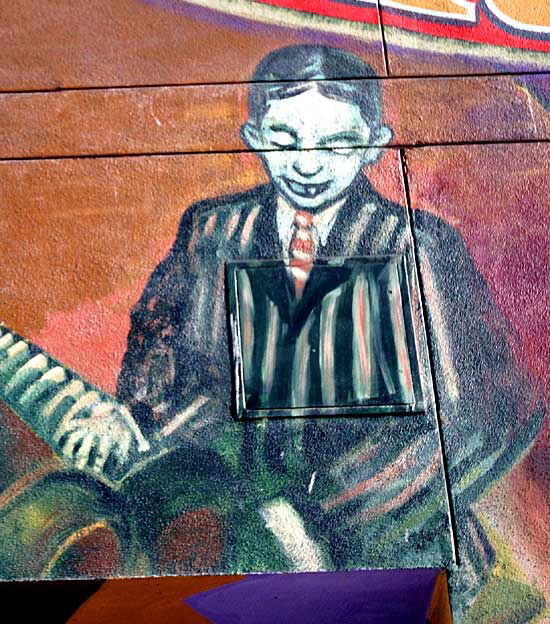 The unattributed mural on the west wall of Amoeba Music, Sunset Boulevard, Hollywood - Scott Joplin