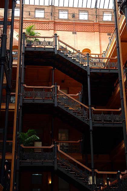 Interior - The Bradbury Building, 304 South Broadway, Los Angeles - George H, Wyman, 1893