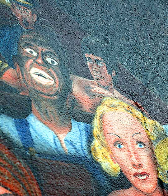 Mural detail, Wilcox at Hollywood Boulevard 