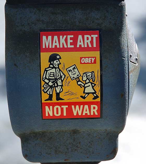 Art Sticker on parking meter, Culver City