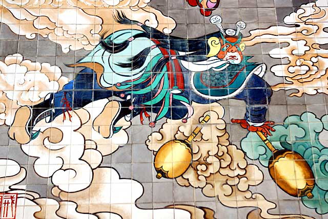 Los Angeles' Chinatown - mural derail