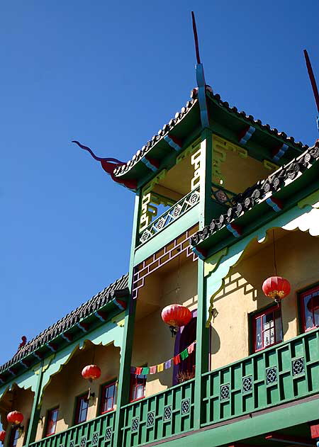 Los Angeles' Chinatown - ornate facade