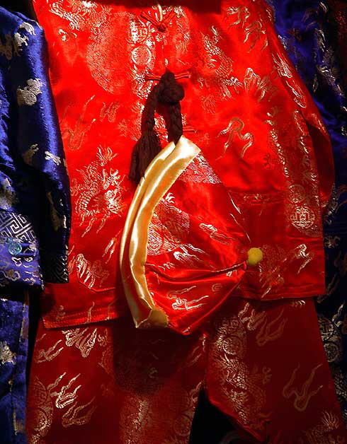 Los Angeles' Chinatown - traditional red outfit for sale