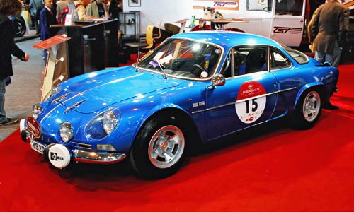 Renault Alpine - sports car for actual racing, usually on hilly roads - Rtromobile 2008, Paris
