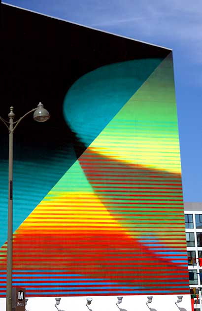2007 mural by April Greiman on the northeast corner of Vermont and Wilshire, Los Angeles