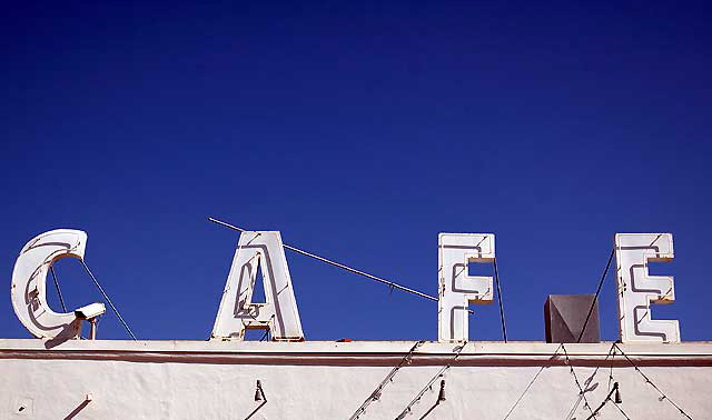 Venice Beach, Valentine's Day, 2008 - Cafe sign