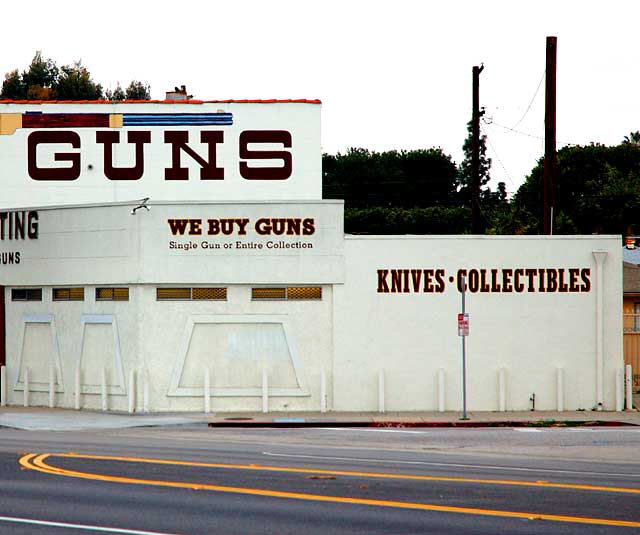 Gun shop in Culver City, directly across the street from the King Fahd Mosque
