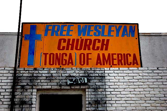 Free Wesleyan Church (Tonga) of America - 3801 Imperial Boulevard, Los Angeles