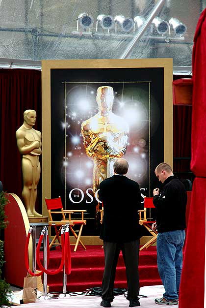 Press area prior to the Motion Pictures Arts and Sciences presentation of the Oscars - Hollywood and Highland at the Kodak Theater, Friday, February 22, 2008