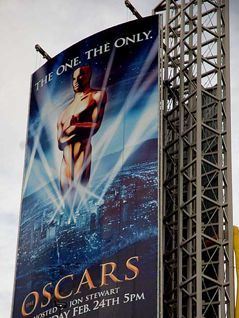 Oscar Sign - Hollywood and Highland at the Kodak Theater, Friday, February 22, 2008