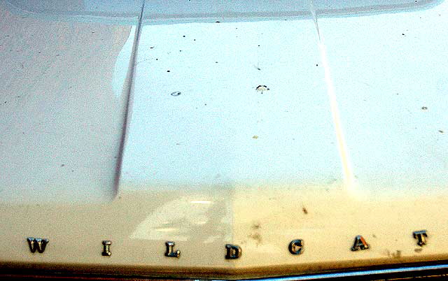 Old Buick Wildcat parked in a side lot off Hollywood Boulevard