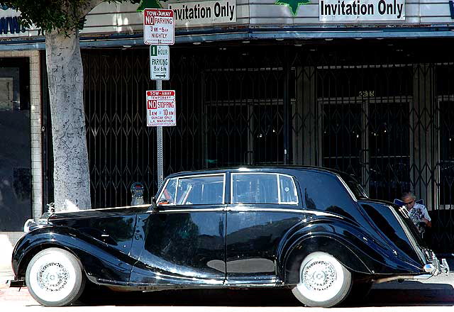 Old Rolls parked at the Vogue Theater on Hollywood Boulevard