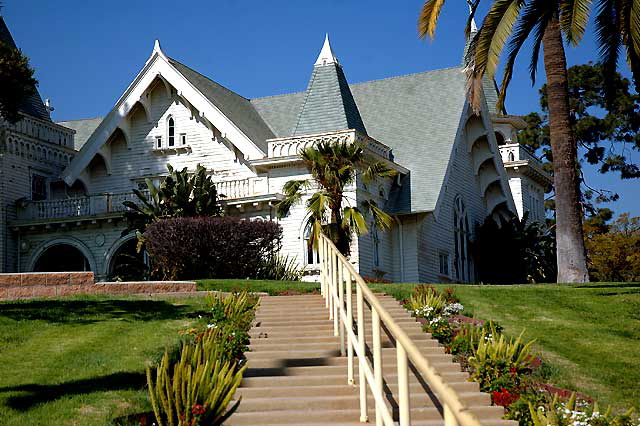 Wadsworth Chapel (J. Lee Burton, 1900) - the oldest building on Wilshire Boulevard, a Victorian hybrid - Colonial Revival with a touch of Gothic - located at the Veterans Affairs West Los Angeles Healthcare Center