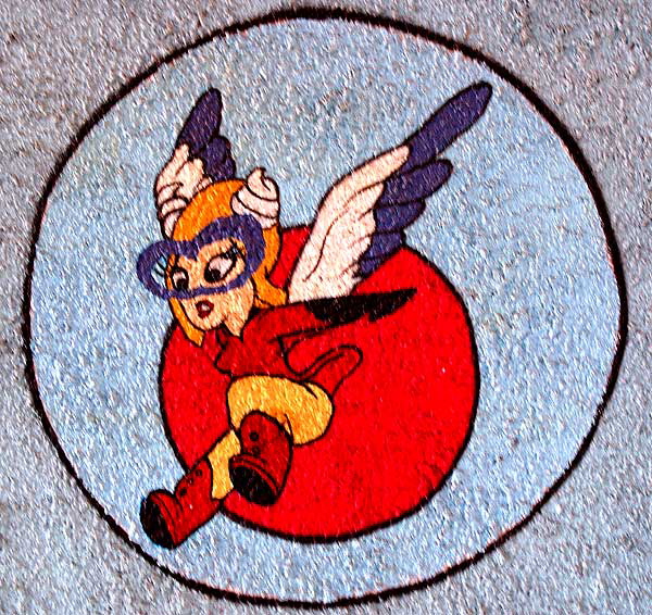 Military Unit Insignia, National Veterans Mural, Peter Stewart, 1995, Bonsall Bridge at the West Los Angeles Veterans Administration Center, Sawtelle Avenue at Wilshire Boulevard, Westwood
