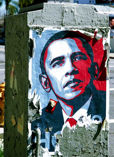 Obama poster, Melrose Avenue