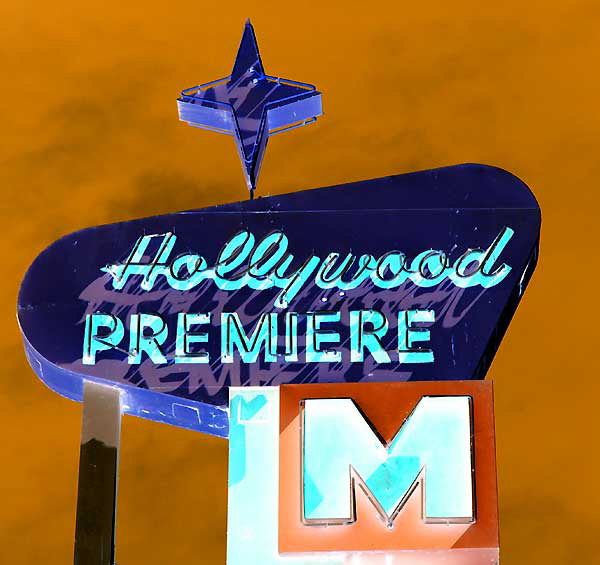 Hollywood Premiere Hotel, Hollywood Boulevard, Thai Town - negative print