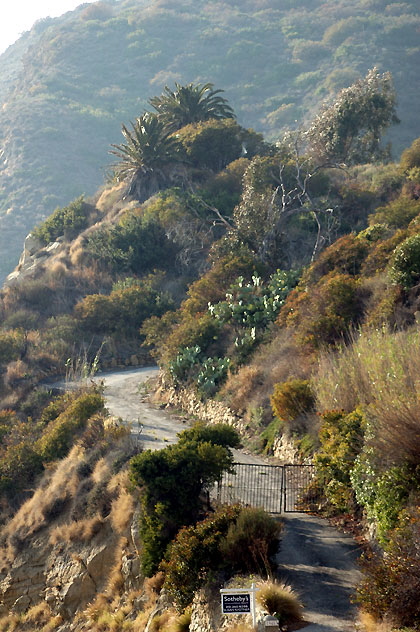 A mysterious gated place - Pacific Coast Highway, Malibu, just north of Topanga State Beach