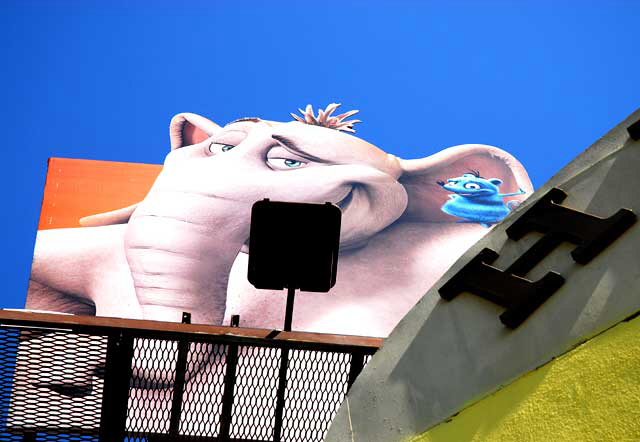 "Horton Hears a Who" billboard next to Heaven Furniture - La Brea, one block north of Wilshire, West Los Ang