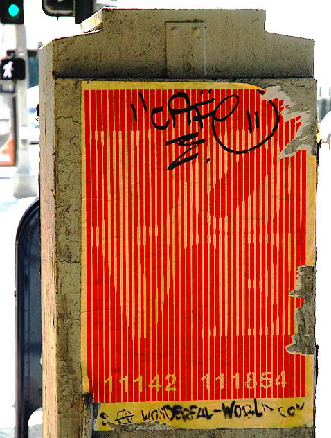 "Love" poster, La Brea, two blocks north of Wilshire, West Los Angeles