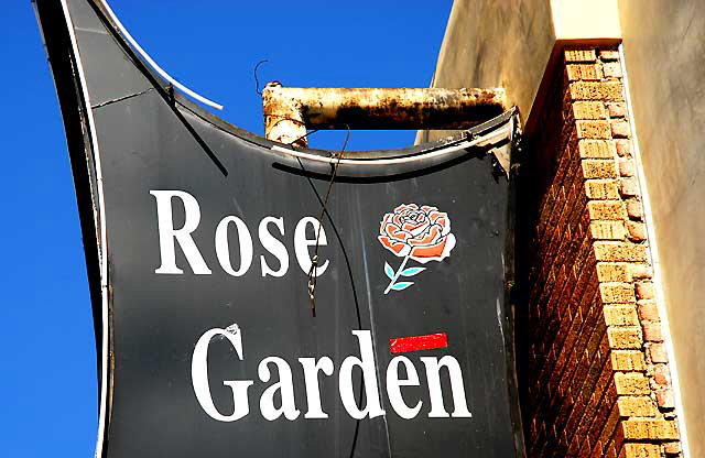 Rose Garden Korean Restaurant - marquee - two blocks north of Wilshire, West Los Angeles