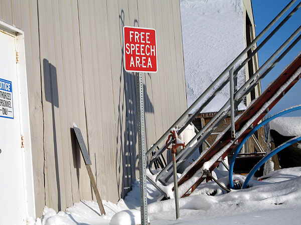 The free speech area at the Canandaigua town dump  