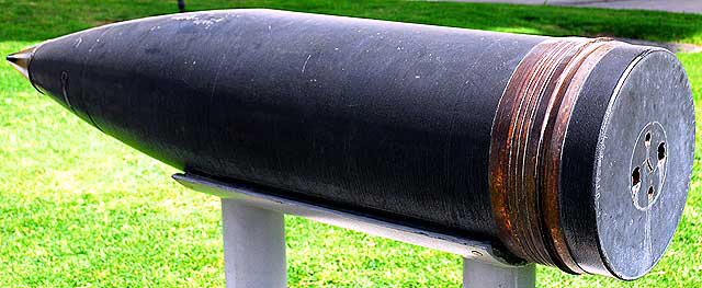 16 Inch Armor Piercing Shell - Los Angeles Maritime Museum - Berth 84, at the foot of 6th Street, San Pedro, Califor