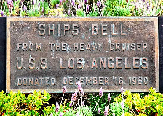 Los Angeles Maritime Museum - Berth 84, at the foot of 6th Street, San Pedro, California - ship's bell from the WWII heavy cruiser USS Los Angeles